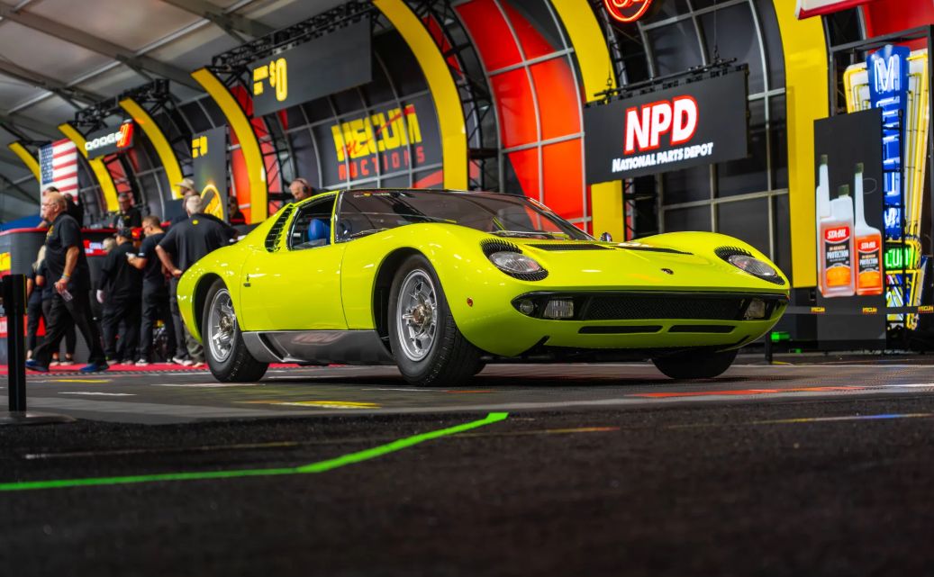 1969 Lamborghini Miura P400 S sold during the Mecum Monterey 2025 Auctions